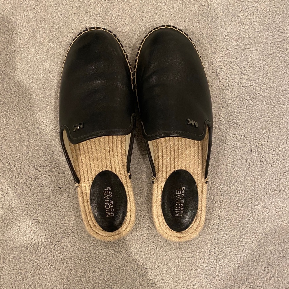 Micheal Kors open back slip on loafer